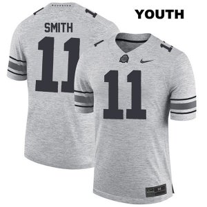 Youth NCAA Ohio State Buckeyes Tyreke Smith #11 College Stitched Authentic Nike Gray Football Jersey IA20X66HD